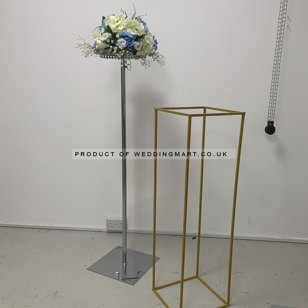 250cm Telescopic Flower Pedestal Stand (B Grade) – Wholesale Stands and Pedestals for Wedding Decorators | WeddingMart