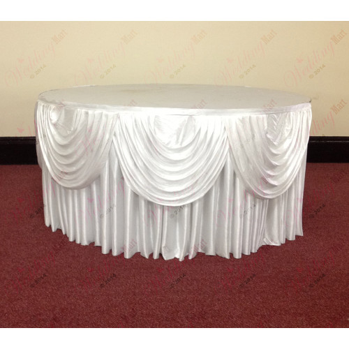 White Cake Table Skirt Package