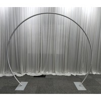 220cm Circular Aluminium Wedding Arch Frame - Silver