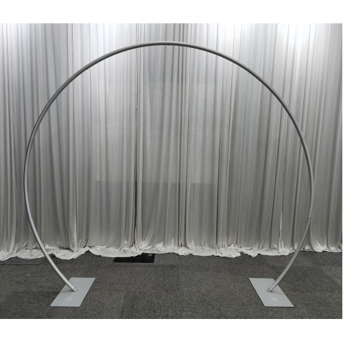 220cm Circular Aluminium Wedding Arch Frame - Silver