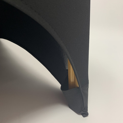 Black Premium Spandex Chair Covers - FLAT FRONT – Wholesale Premium Chair Covers for Wedding Decorators | WeddingMart