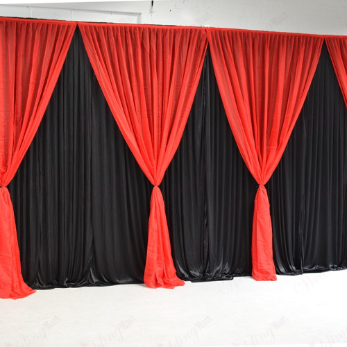 1.5m (w) x 3m (h) Voil Overlay Panel - Red – Wholesale Grecian Overlays for Wedding Decorators | WeddingMart