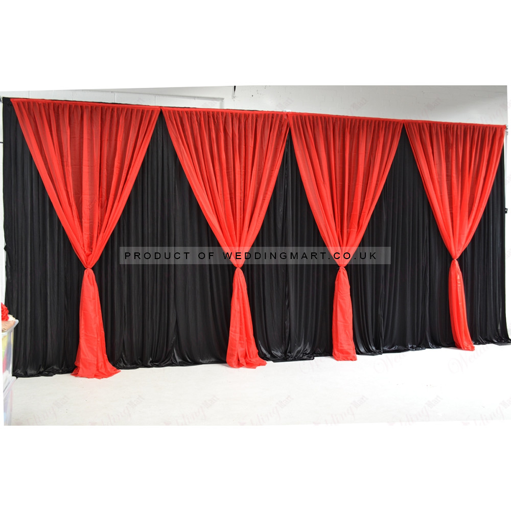 1.5m (w) x 3m (h) Voil Overlay Panel - Red