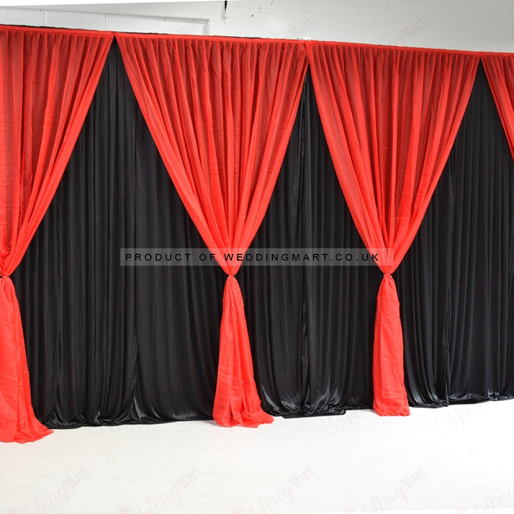 1m (w) x 3m (h) Voil Overlay Panel - Red