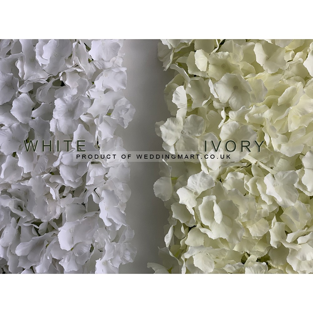Ivory Hydrangea Flower Wall Panel