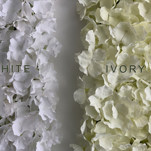 Artificial Hydrangea Flower Wall Panel 60x40cm - IVORY – Wholesale Hydrangea Flower Wall Panels for Wedding Decorators | WeddingMart