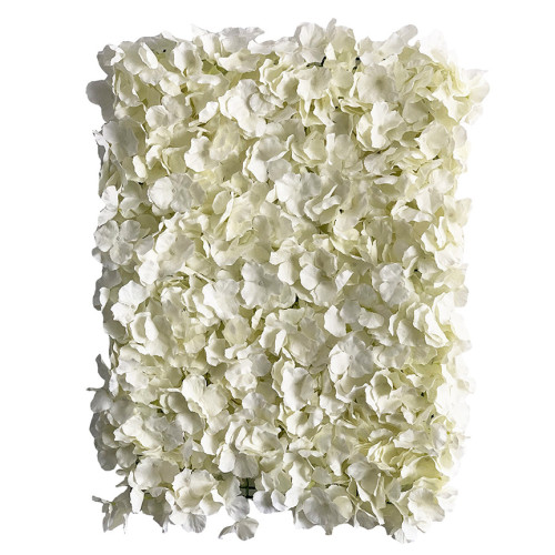 Artificial Hydrangea Flower Wall Panel 60x40cm - IVORY – Wholesale Hydrangea Flower Wall Panels for Wedding Decorators | WeddingMart