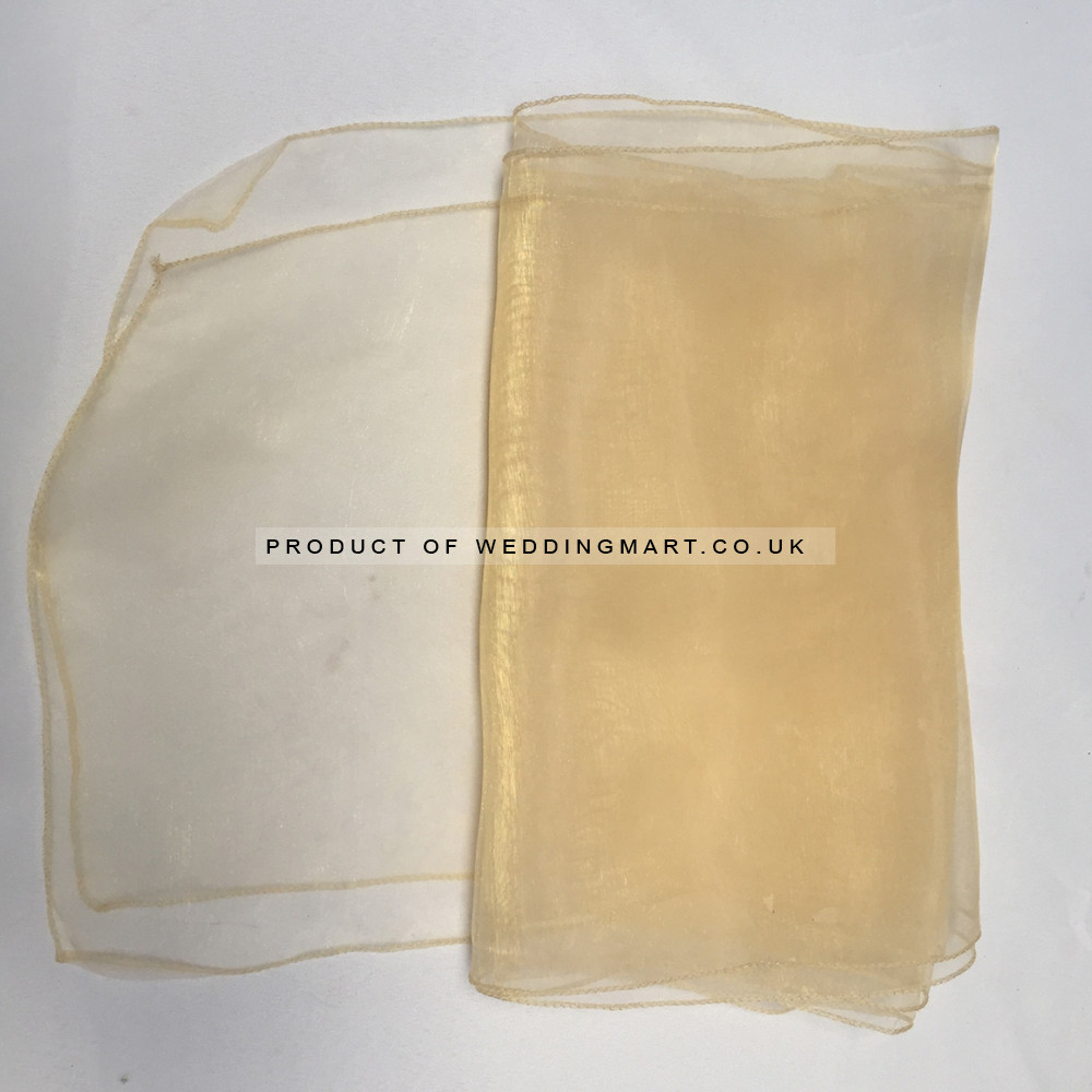 Champagne Organza Table Runners (14"x108")