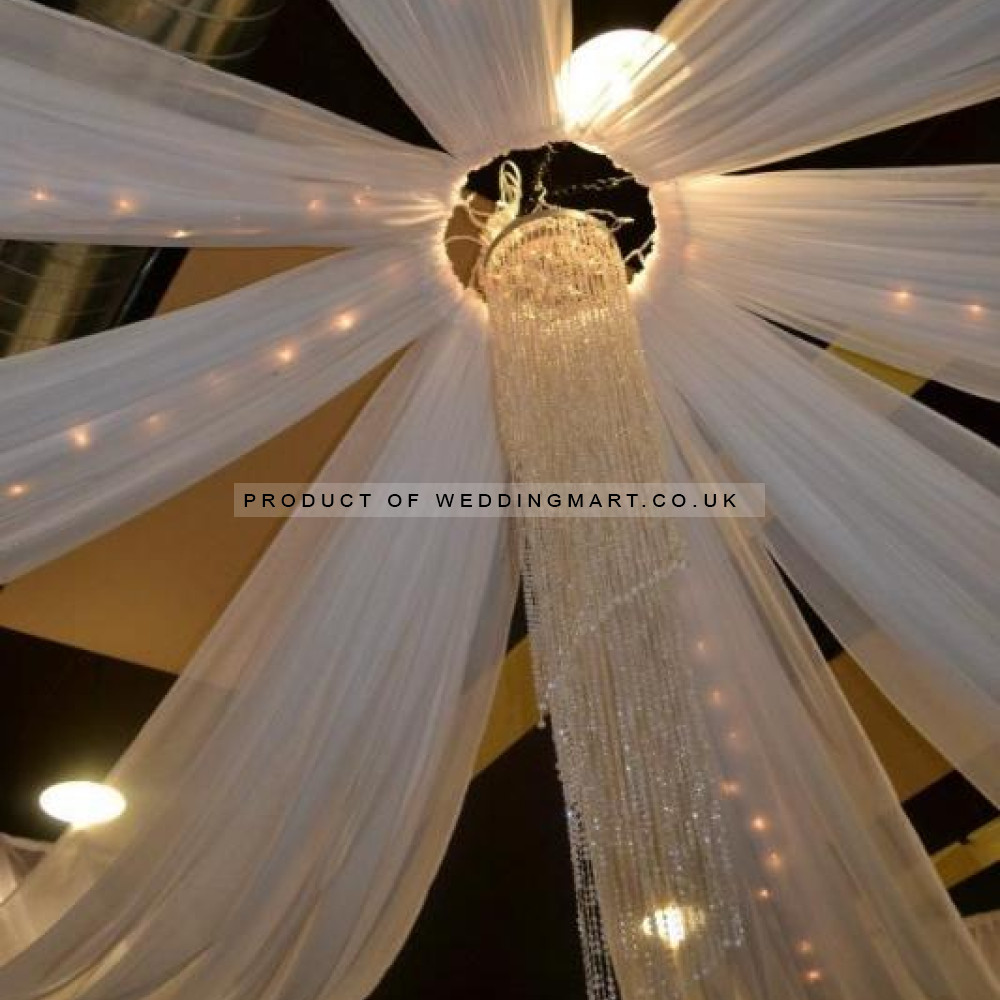8 Panels Ceiling Draping Kit with FREE ceiling Hook – Wholesale Accessories for Wedding Decorators | WeddingMart