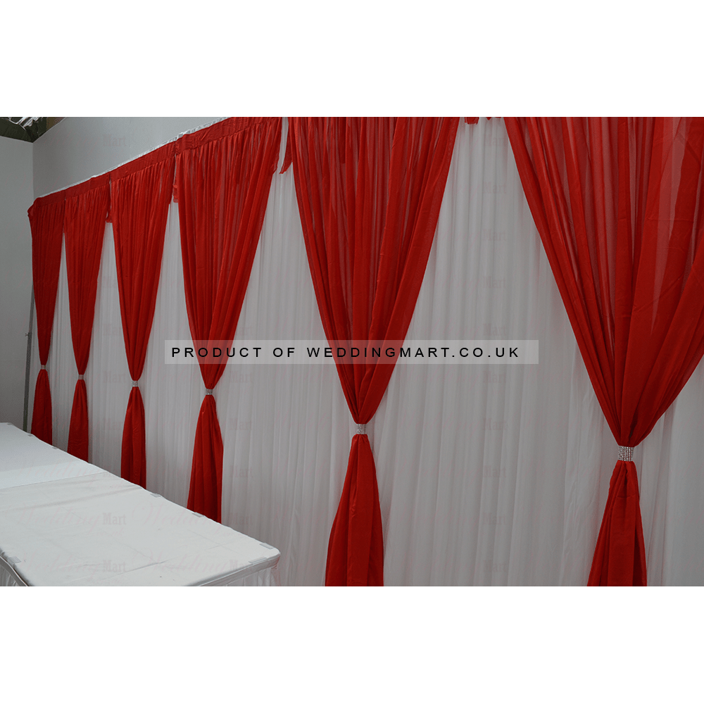 1m (w) x 3m (h) Voil Overlay Panel - Red