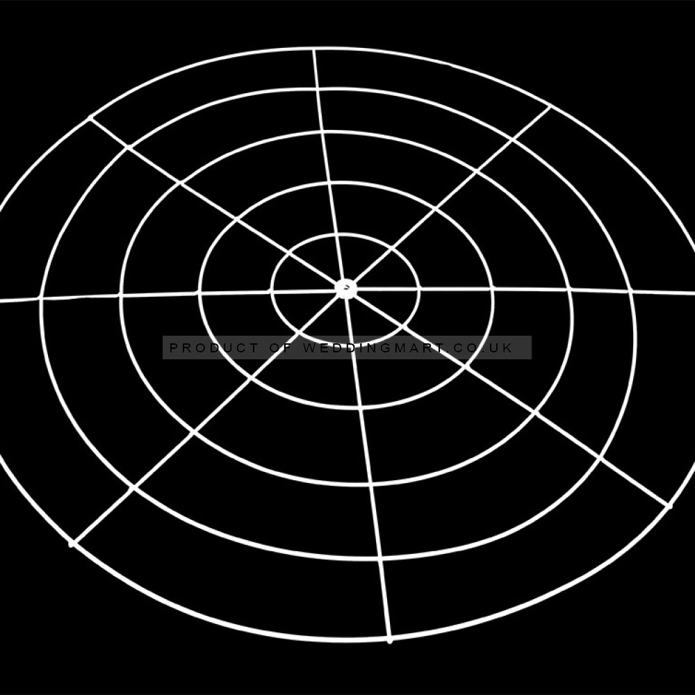 1m Round Floral Chandelier Frame