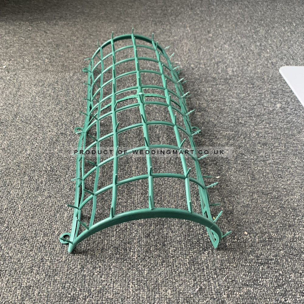 45cm Semi Round Plastic Flower Base – Wholesale Plastic Bases for Wedding Decorators | WeddingMart