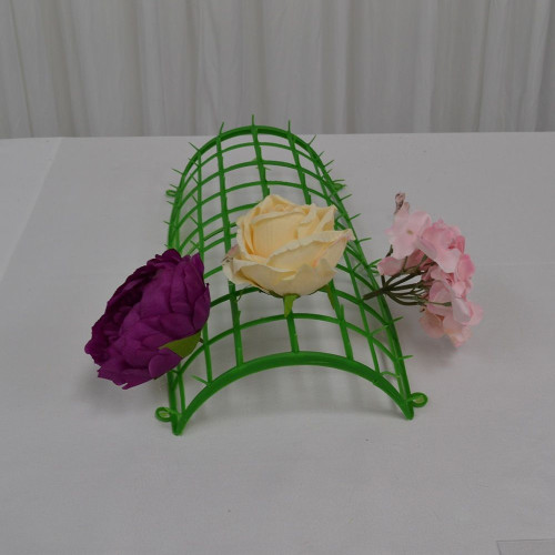 45cm Semi Round Plastic Flower Base – Wholesale Plastic Bases for Wedding Decorators | WeddingMart