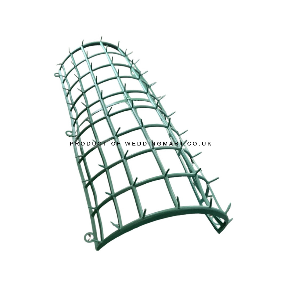 45cm Semi Round Plastic Flower Base – Wholesale Plastic Bases for Wedding Decorators | WeddingMart