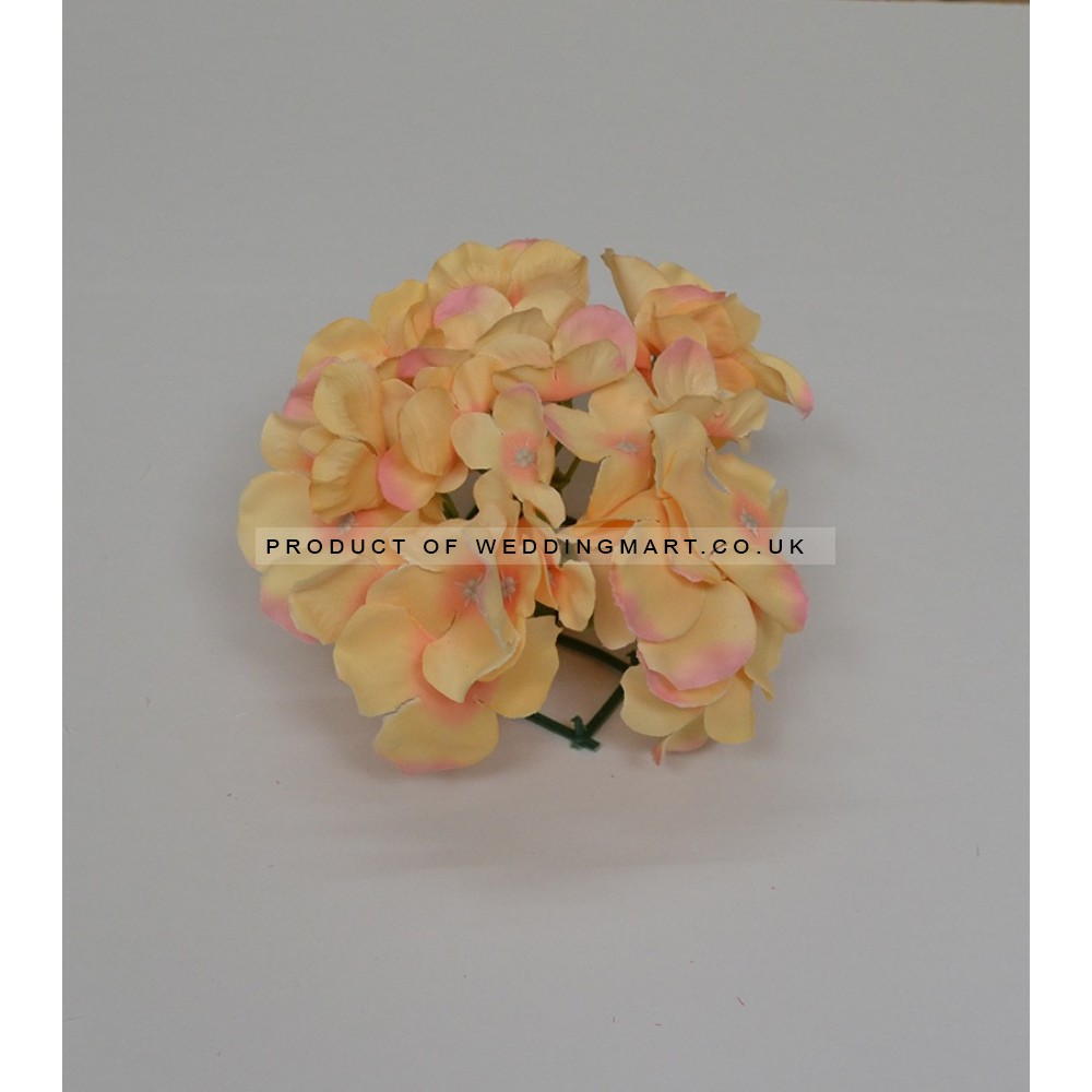 Yellow Hydrangea Flower Heads - Pack of 10