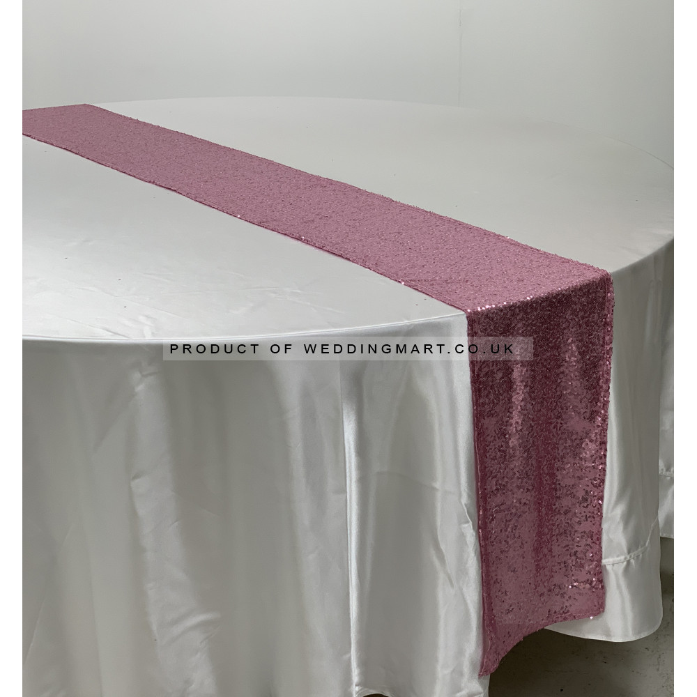 Pink Sequin Table Runners