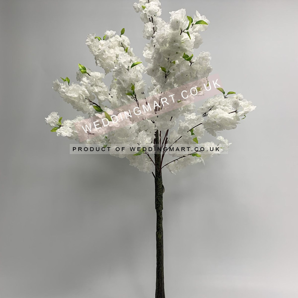 150cm Artificial Cherry Blossom Tree -  WHITE – Wholesale Cherry Blossom Tree Centrepieces for Wedding Decorators | WeddingMart