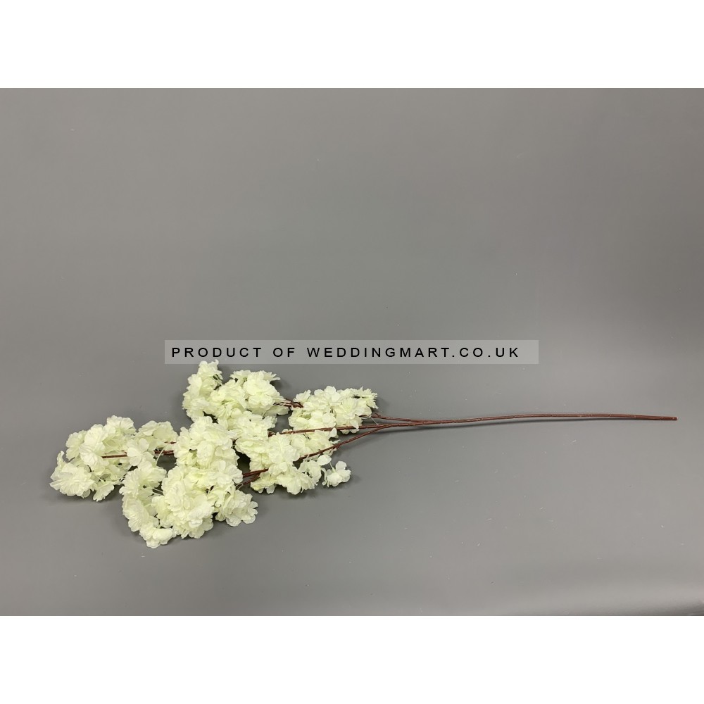 100cm Ivory Cherry Blossom Branch