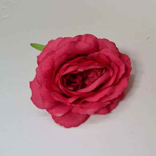 Fuchsia Small Rose Heads - Pack of 10