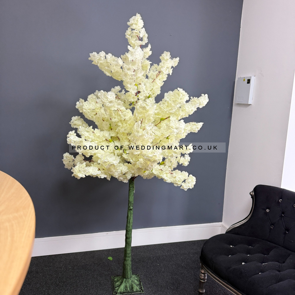 180cm Artificial Cherry Blossom Tree -  IVORY – Wholesale Cherry Blossom Tree Centrepieces for Wedding Decorators | WeddingMart
