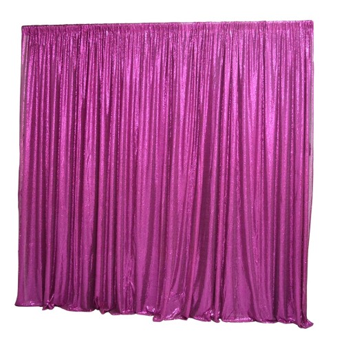 6m (w) x 3m (h) Sequin Wedding Backdrop Curtain -  Purple