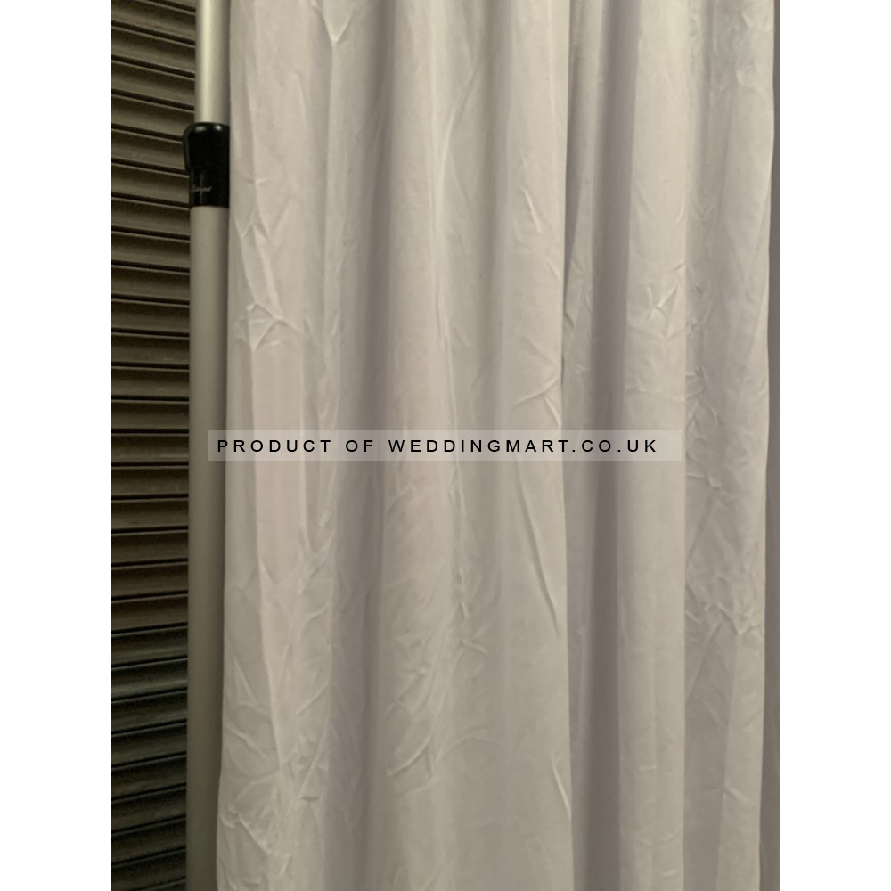 3Mx3M Velvet Blackout Room Divider Curtain - WHITE
