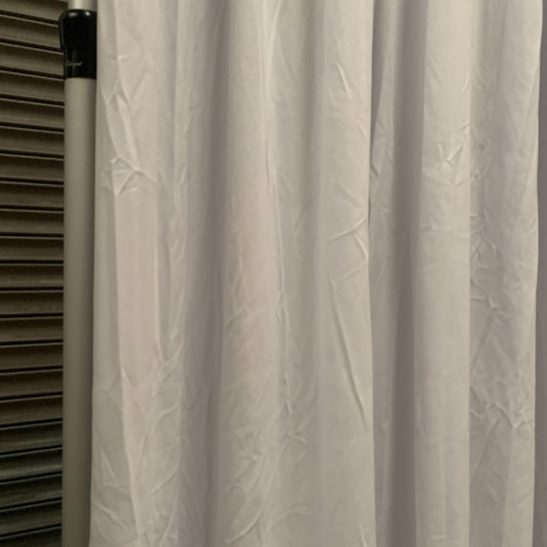 3Mx3M Velvet Blackout Room Divider Curtain - WHITE – Wholesale Blackout Curtains for Wedding Decorators | WeddingMart
