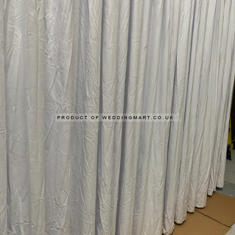 3Mx3M Velvet Blackout Room Divider Curtain - WHITE – Wholesale Blackout Curtains for Wedding Decorators | WeddingMart