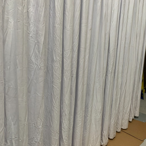 3Mx3M Velvet Blackout Room Divider Curtain - WHITE – Wholesale Blackout Curtains for Wedding Decorators | WeddingMart