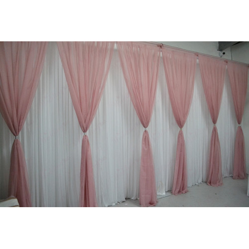 1m (w) x 3m (h) Voil Overlay Panel - Dusty Pink