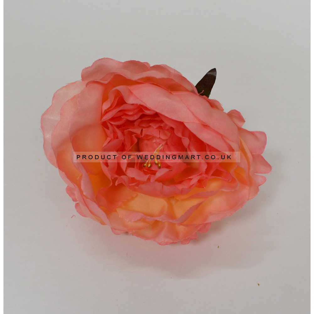 Burnt Orange Peony Heads Closed - Pack of 10