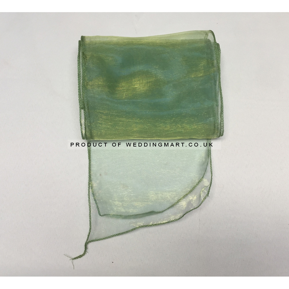 Sage Green Organza Table Runners (14"x108")