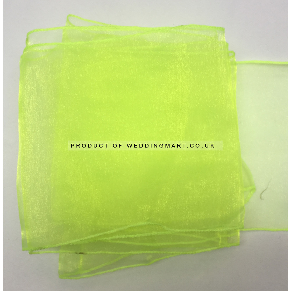 Lime Green Organza Table Runners (14"x108") FOR