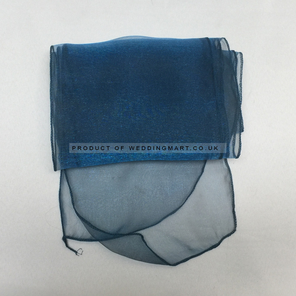 Teal Organza Table Runners (14x108) – Wholesale Organza Table Runners for Wedding Decorators | WeddingMart