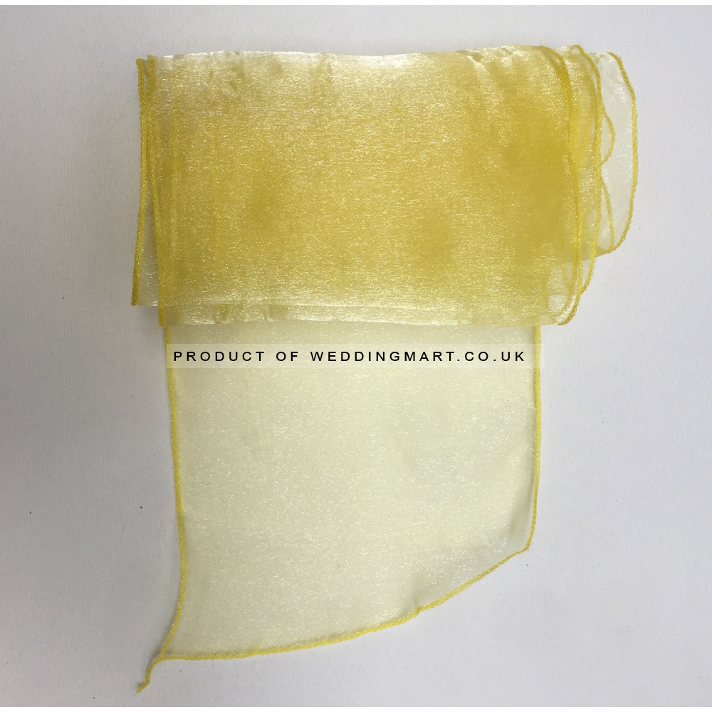 Light Gold Organza Table Runners (14"x108")