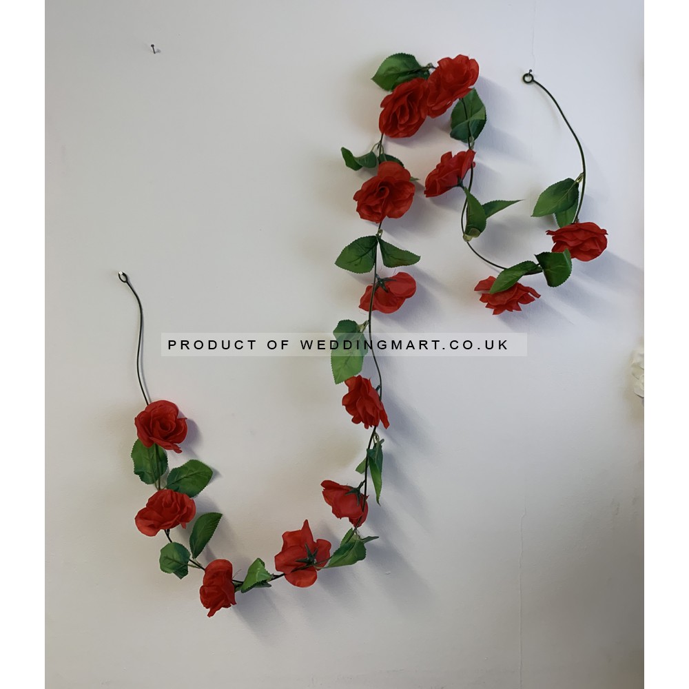Small Rose Garland - Red