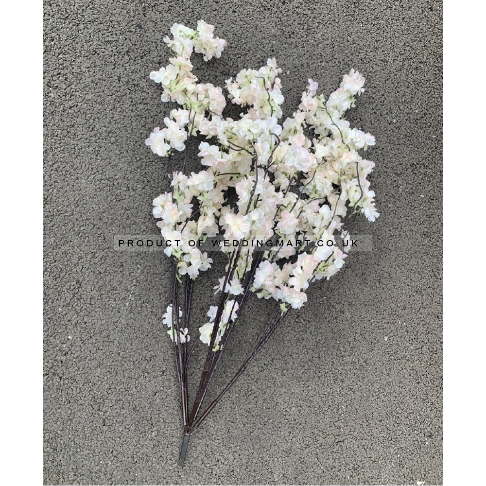 3.1m Artificial Weeping Cherry Blossom Canopy Tree - IVORY
