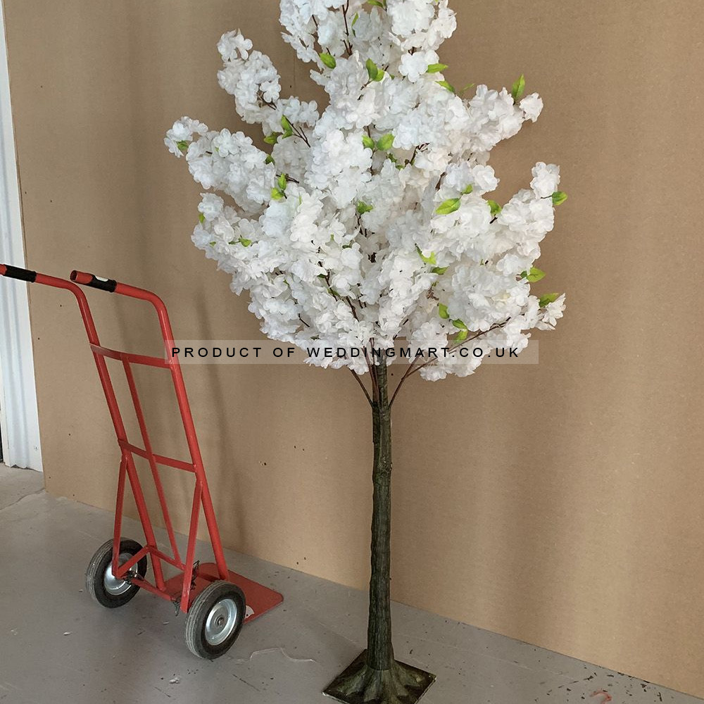 180cm Artificial Cherry Blossom Tree -  WHITE