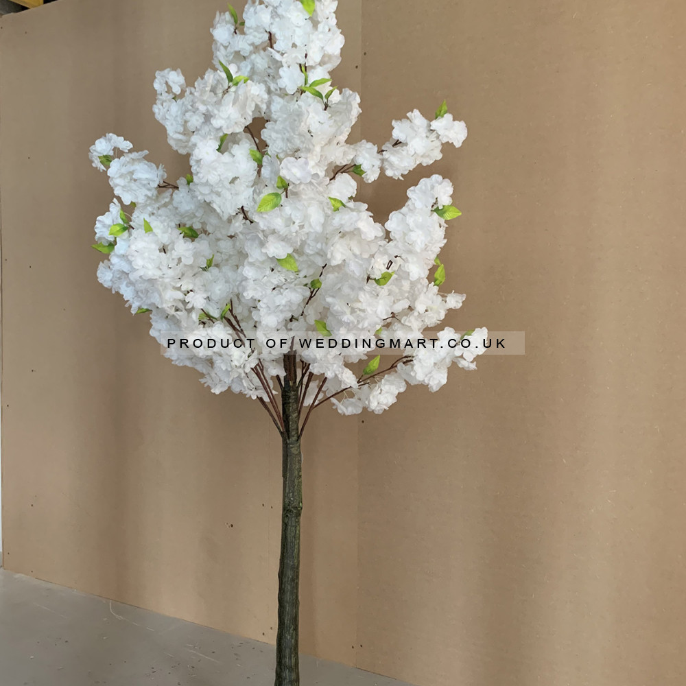 180cm Artificial Cherry Blossom Tree -  WHITE