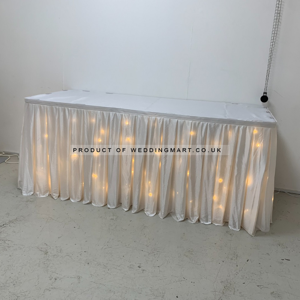6M LED Lights for Table Skirt - Warm White – Wholesale LED Lights for Wedding Decorators | WeddingMart