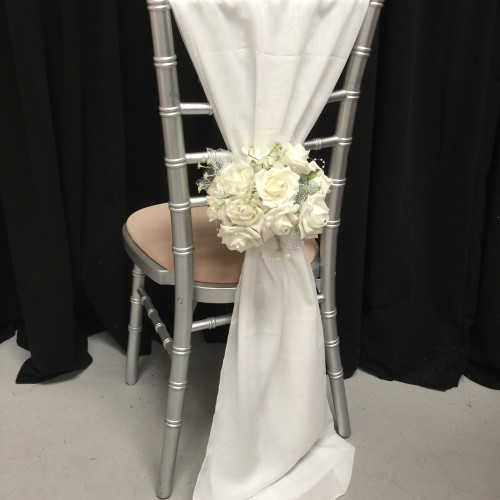 Chiffon Vertical Chair Bows - Sample Chiffon Vertical Chair Bows - Sample