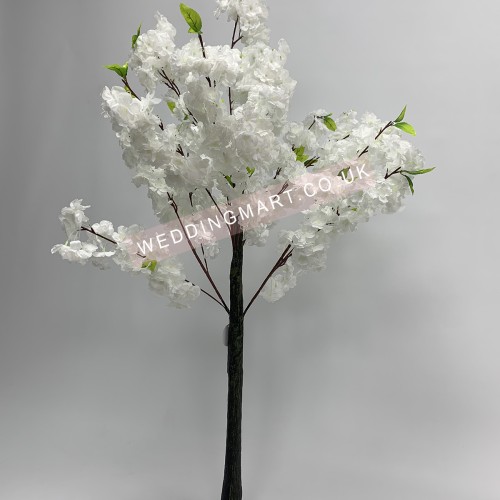120cm White Artificial Cherry Blossom Tree