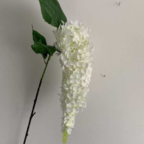 Artificial Hanging Wisteria Stem - Ivory