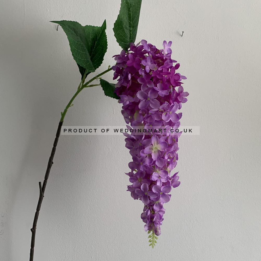 Artificial Hanging Wisteria Stem - Purple – Wholesale Hydrangeas Sprays for Wedding Decorators | WeddingMart