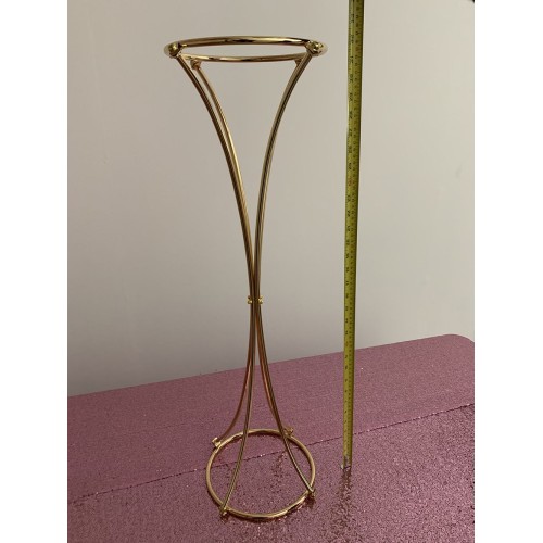 80cm Trumpet Shaped Metal Wedding Centerpiece Flower Stands - GOLD