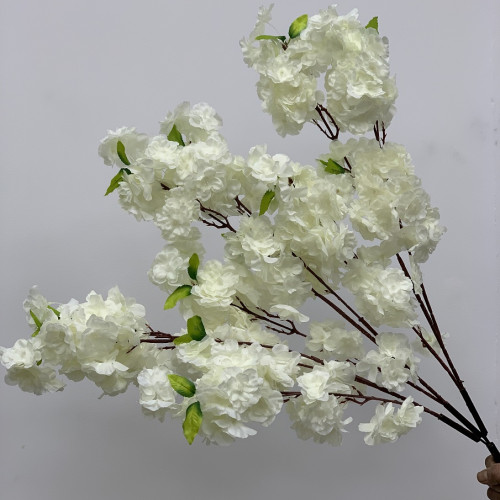 Artificial Cherry Blossom Tree Spare Branch - Ivory – Wholesale Spare Tree Branches for Wedding Decorators | WeddingMart