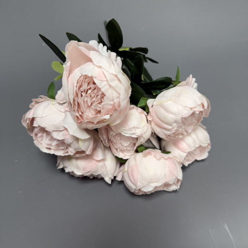 7 Heads Artificial Peony Bouquet - Light Pink – Wholesale Peony Bouquets for Wedding Decorators | WeddingMart