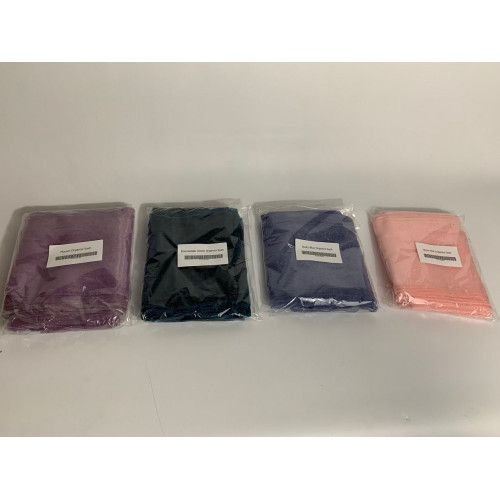 Mauve Organza Chair Bows - PACK of 10