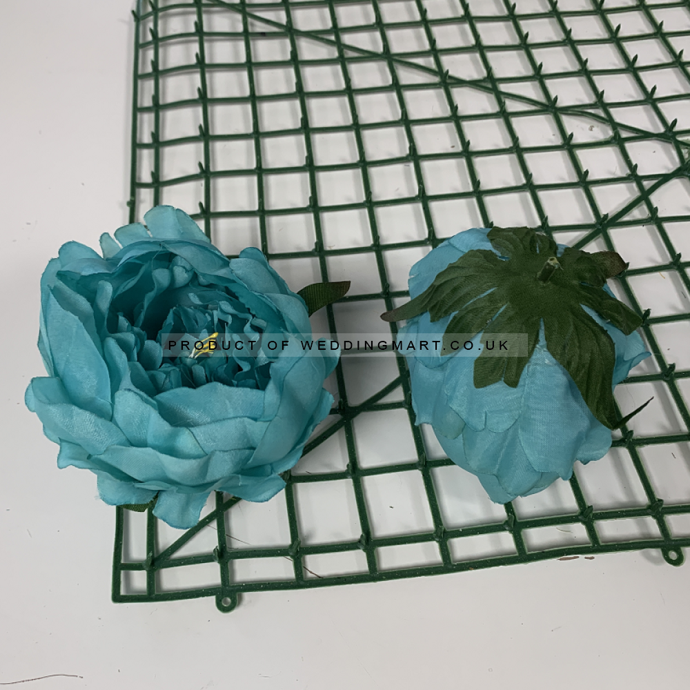 Turquoise Peony Heads Closed - Pack of 10 – Wholesale Closed Peony Flower Heads for Wedding Decorators | WeddingMart