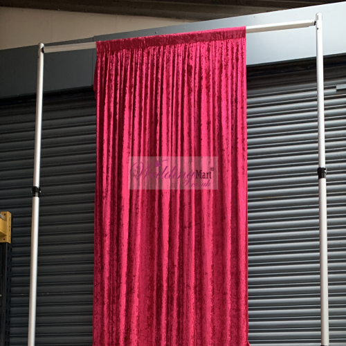 4m Velvet Grecian Wedding Backdrop Stage Panels - Red